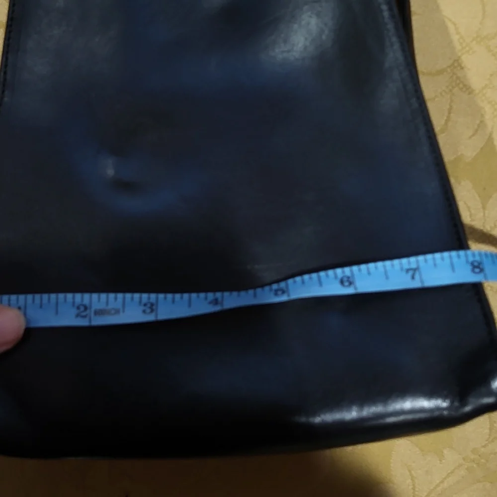 Sleek Black Leather Backpack